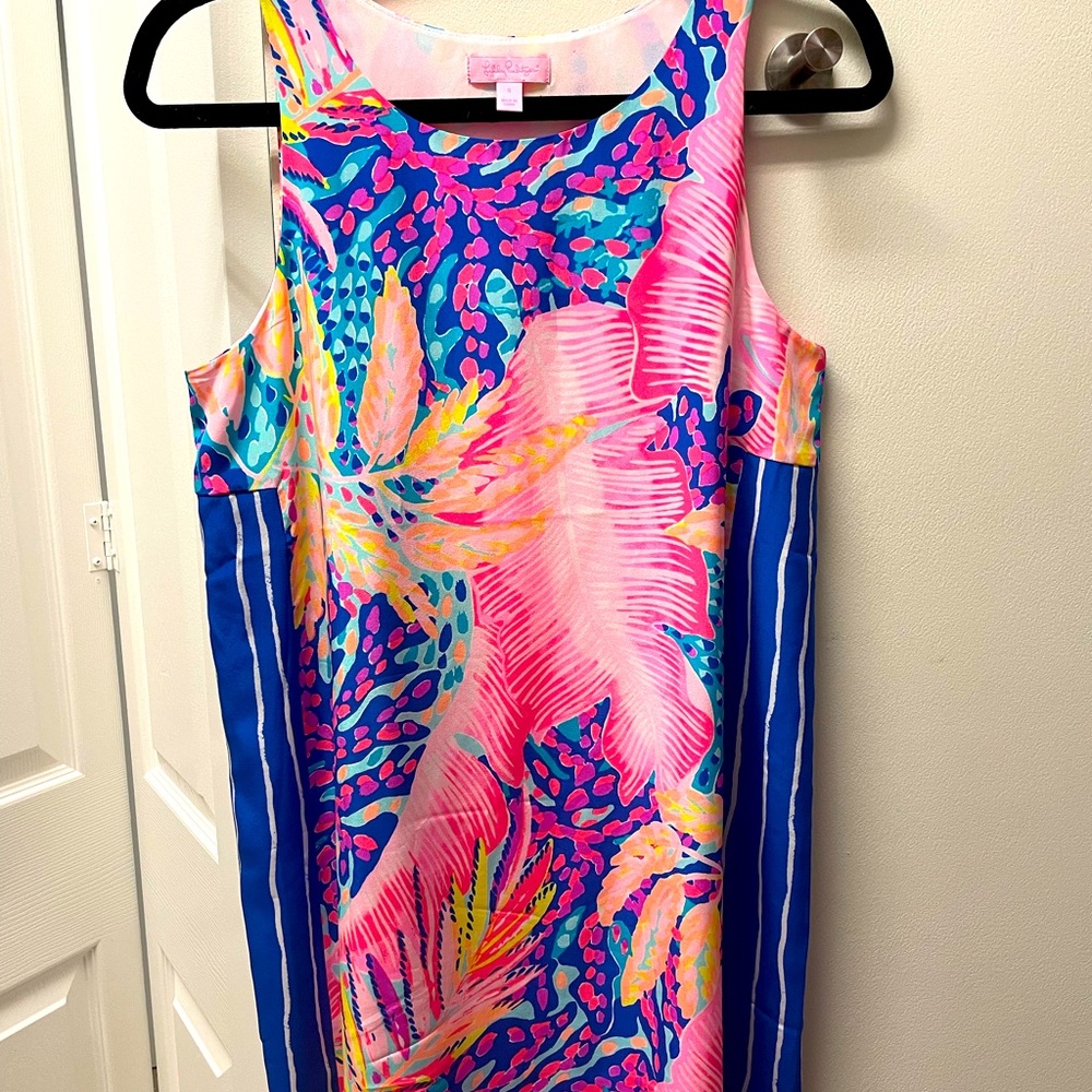Lilly Pulitzer off the grid Jackie silk shift S